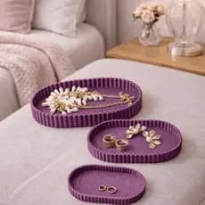 Porta Joias e Acessórios Feminino – Bandeja Organizadora para Penteadeira e Decoração
