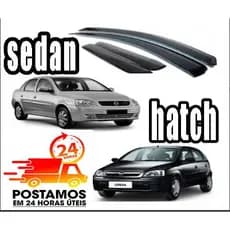 Calha De Chuva/ Defletor 4pts Corsa Sedan / Hatch Segunda Geração Com A Frente Montana/ 70001a