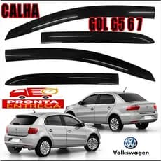 Calha de Chuva: Gol - Voyage - G5/G6/G7 (4 portas, 2008 A 2020) Ref: 30007