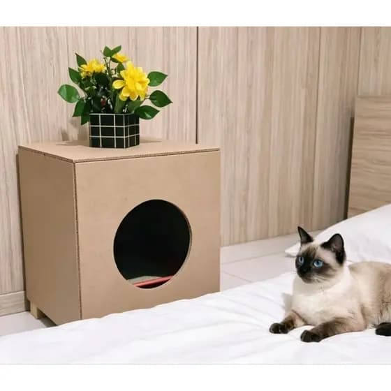 sanitário, banheiro para gato em MDF cru ideal para pintura artesanato
