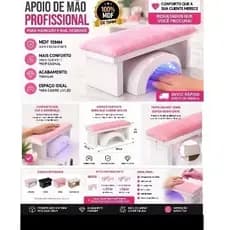 Apoiador de Mão MDF Nail Designer -Apoio Mão Punho Padrão braço Manicure Nails Design