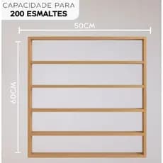Expositor Nicho Organizador de Esmalte Prateleira Para 100 e 200 Esmaltes
