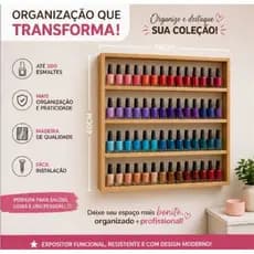 Expositor de Esmalte Cor Crua - Design Versátil e Espaço Ideal para Organização