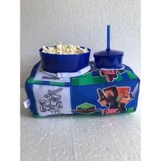 Almofada Porta Pipoca Tema  Minicraft