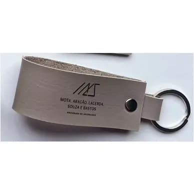 10 Chaveiro em couro sintético personalizado a laser