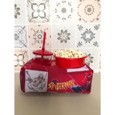 Almofada Porta Pipoca Tema Homem Aranha