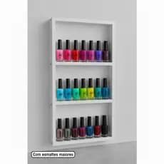 Expositor Nicho Organizador em Mdp Para Esmalte Prateleira Para 50 Esmaltes Decoração Salão