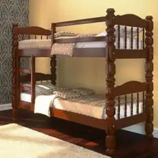 Beliche Cama Robusta Torneada Madeira Maciça ResistenteFirme