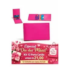 Kit 12 Porta Cartão Feminino/Mimo Para os dias das maes  Renda Extra
