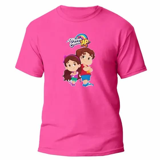 Camiseta Maria Clara e JP️de Costas Adulto e Infantil  PLUS SIZE Show  Youtuber  Festa  Aniversário DG STORE