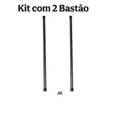 Bastão 2 Unidades Para Alongamento Ioga Pilates Em Pvc 1 metro - Sem Carga