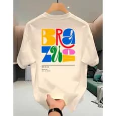 Camiseta Lançamento "BRAZUCA" Streetwear Camisa 100% Algodão Premium Unissex T-shirt Brasil