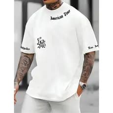Camiseta Los Angeles America Tour Streest Wear Manfinity Wiser 100% Algodão Lançamento