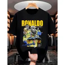 Camiseta "RONALDO R9" Fenômeno Streetwear Brasil Camisa 100% Algodão Copa Futebol Unissex T-shirt