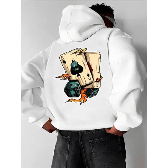 Blusa Moletom Unissex AS CARTAS Estampado Algodão Canguru Masculino Capuz Streetwear Feminino