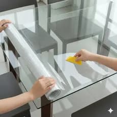 Papel Contact Adesivo Transparente P/ Envelopamento Móveis Mesa Geladeira Pode Lavar