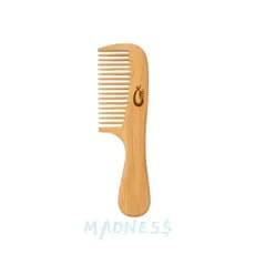 Pente de Bambu Madeira - Cuidado Natural para Cabelos e Barbas - Antiestático