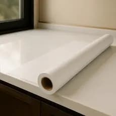 Papel Adesivo Para Móveis Branco Lavável Fosco Lavável Papel De Parede Para Cozinha Envelopamento