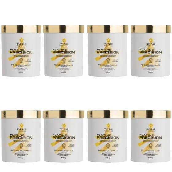 Kit 8 Pó Descolorante DYUSAR Platine Precision White 500g