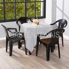 Toalha Forro de Mesa Cozinha 1,50m x 1.50m Avulsa Acabamento Em Overloque