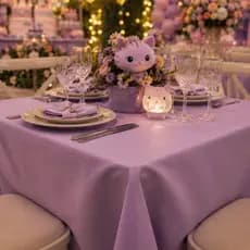 Kit 15 Toalhas Mesa Quadrada 1,50x1,50 Para Festa Buffet Acabamento Overloque