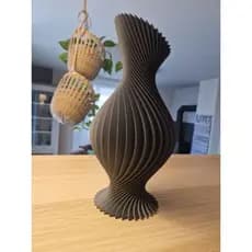 Vaso Decorativo Moderno Espiral – Design Elegante Minimalista para Sala, Quarto e Escritório
