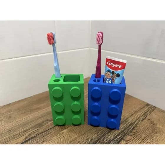 Suporte para escova de dente lego cores sortidos