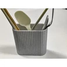 Organizador de Utensílios de Cozinha Premium Canelado | Porta Talheres Moderno Resistente e Elegante