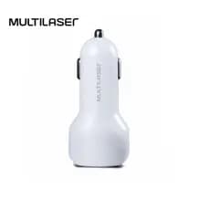 Carregador Automotivo 2 Portas Usb I-Smart Branco Multilaser – Super Rápido