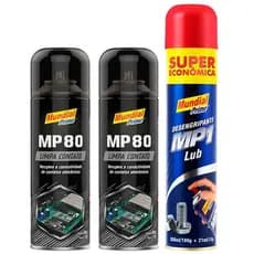 Kit Limpeza Desengripante 321 Ml - 2 Limpa Contato 300Ml