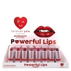 BOX BATOM BALA MATTE POWERFUL LIPS FOREVERYOU