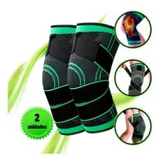 kit 2 joelheira compressão ortopedica alivio dor dores joelho crossfit musculação futebol corrida