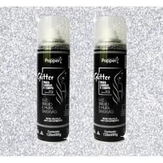 kit 2 Glitter para roupas pele corpo cabelo vestido festa carnaval