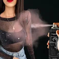 Spray Glitter para roupa cabelo corpo corporal brilho prata ou dourado