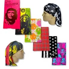 Bandana Proteção Solar Rosto cabeça Pescoço Perfeito para Ciclista Firma Bem o Capacete, Corrida Caminhada Repirável