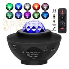 (Ref, JY-089) Luz Abajur Globo Giratório, Projetor Estrelas, Musica Bluetooth Usb Luz Led - Bivolt: 110 - 220V