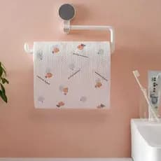 E311 Rolo Lenço a Seco com 125 Peças, Limpeza Reutilizável Absorvente Lavável Estampado