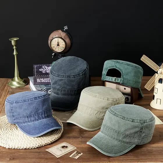 Chapéu quepe tecido tipo Jeans Unisex Moda Baseball Ajustável estilo Primavera Outono Inverno Verão Viagens Ref: HYL-36