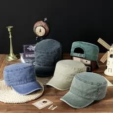 Chapéu quepe tecido tipo Jeans Unisex Moda Baseball Ajustável estilo Primavera Outono Inverno Verão Viagens Ref: HYL-36