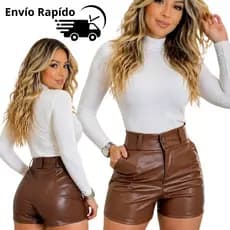 Short Feminino Courino - Modelagem Perfeita Moda Inverno Country Tendência Outono Inverno