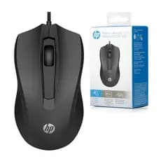 Mouse HP com Fio Usb 1600 DPI Preto - HP 100 Original e Lacrado pronta entrega