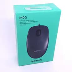 Mouse com fio USB Logitech M90 Preto 1000dpi Original Lacrado na Caixa