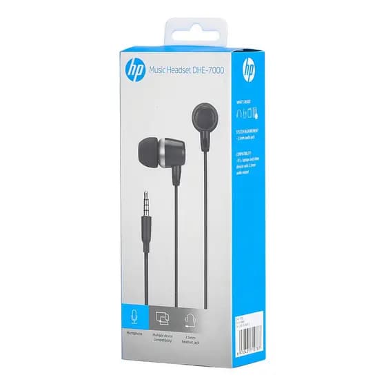 Fone De Ouvido Hp P2 Intra Auricular - Dhe-7000 Preto Original e Lacrado