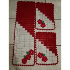 Tapete Croche Kit Passadeira Escada Criativo