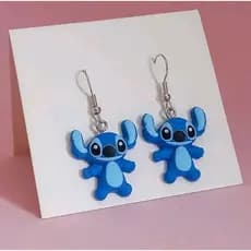 Brincos stich azul lilo disney brincos fofo e personalizados