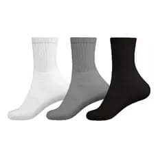 Kit 12 Pares Meia Masculino Canelada Atoalhada