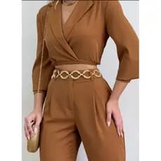 Cinto Feminino Corrente de argola Gravado Com textura Elegante Casual Acessórios Feminino Em Tendência