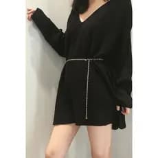 Cinto Feminino Corrente Fino Delicado Básico Casual Dia a Dia Compor seus looks Elegante Acessório Feminino Em Alta