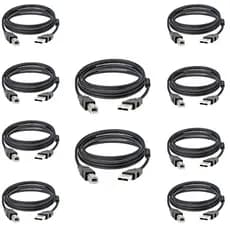 Kit 10 Cabos P Impressora Universal Hp Epson Cannon Bematech