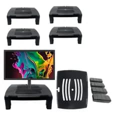 Suporte Base Para Monitor Ajustável Ergonômico Kit 4 Un